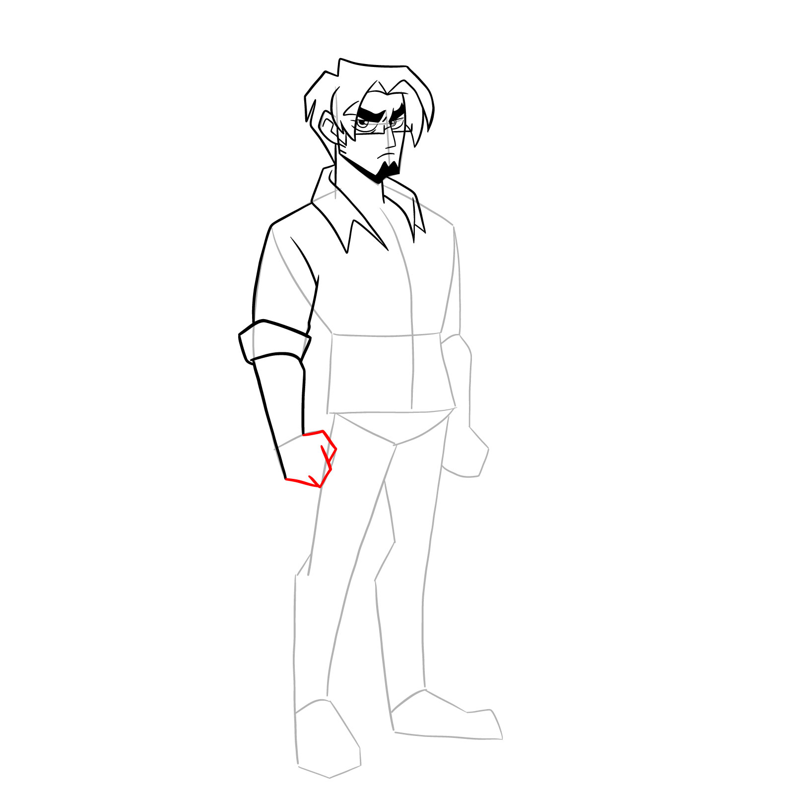 How to draw Warren from Far-Fetched - step 20