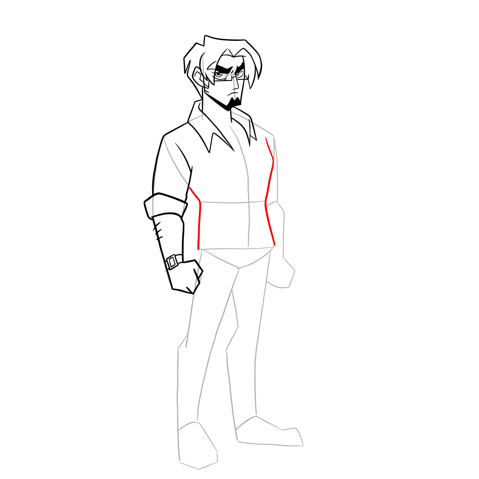 How to draw Warren from Far-Fetched - step 22