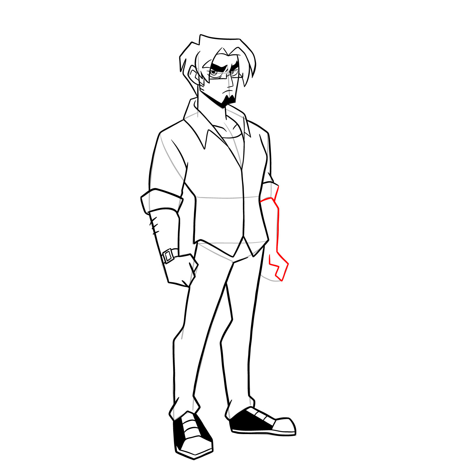 How to draw Warren from Far-Fetched - step 31