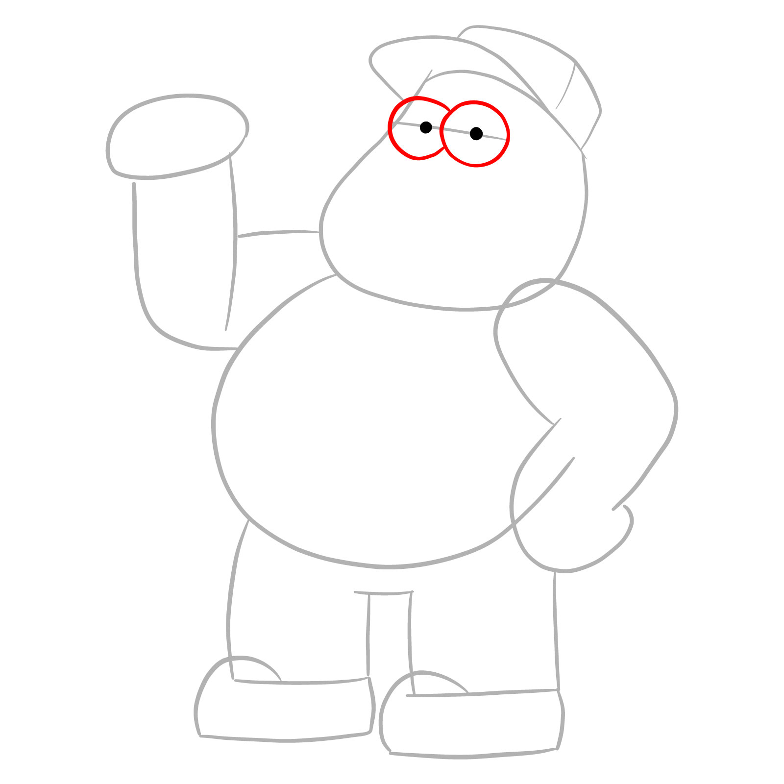 How to draw Bill Green from Big City Greens - step 05