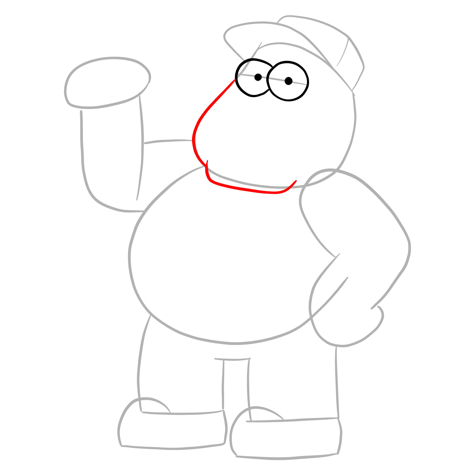 How to draw Bill Green from Big City Greens - step 06