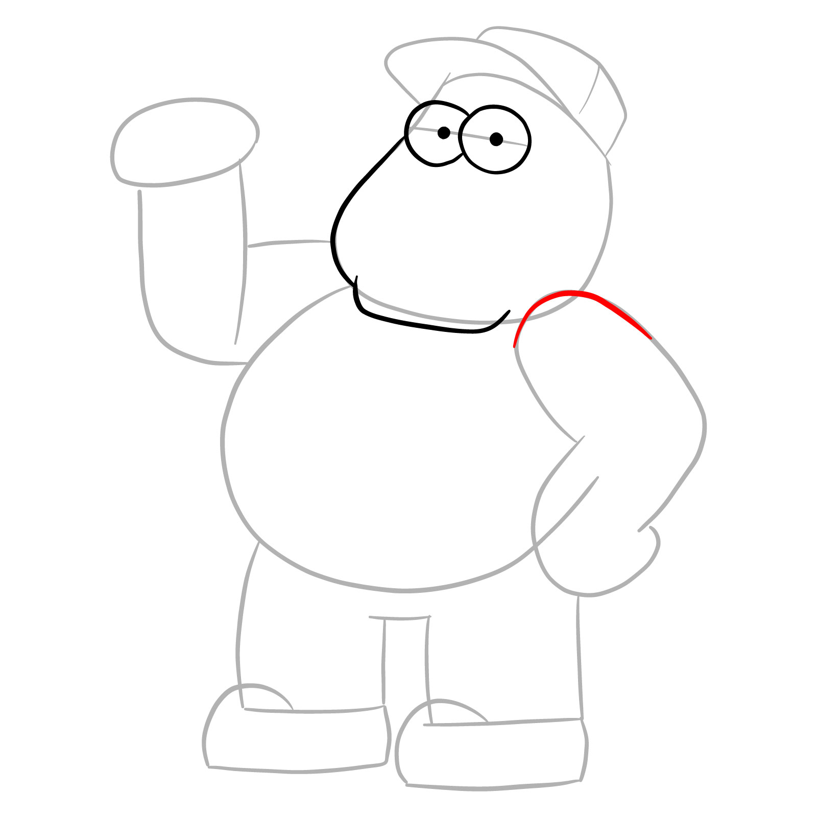 How to draw Bill Green from Big City Greens - step 07