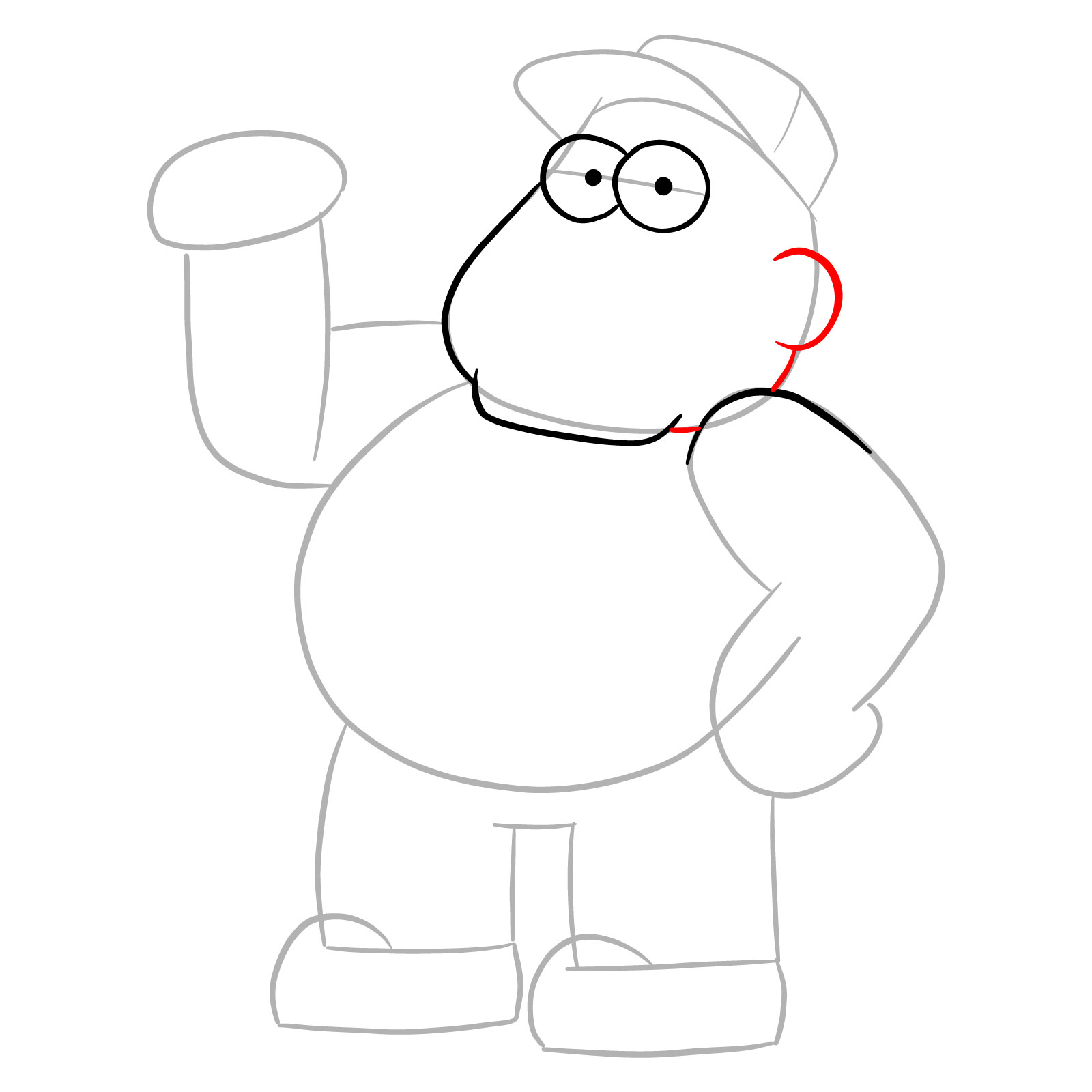 How to draw Bill Green from Big City Greens - step 08