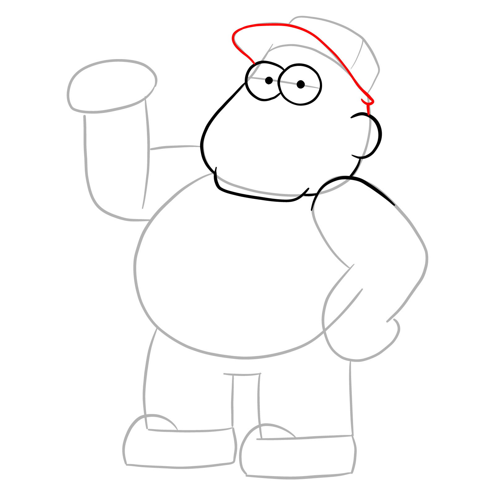 How to draw Bill Green from Big City Greens - step 09