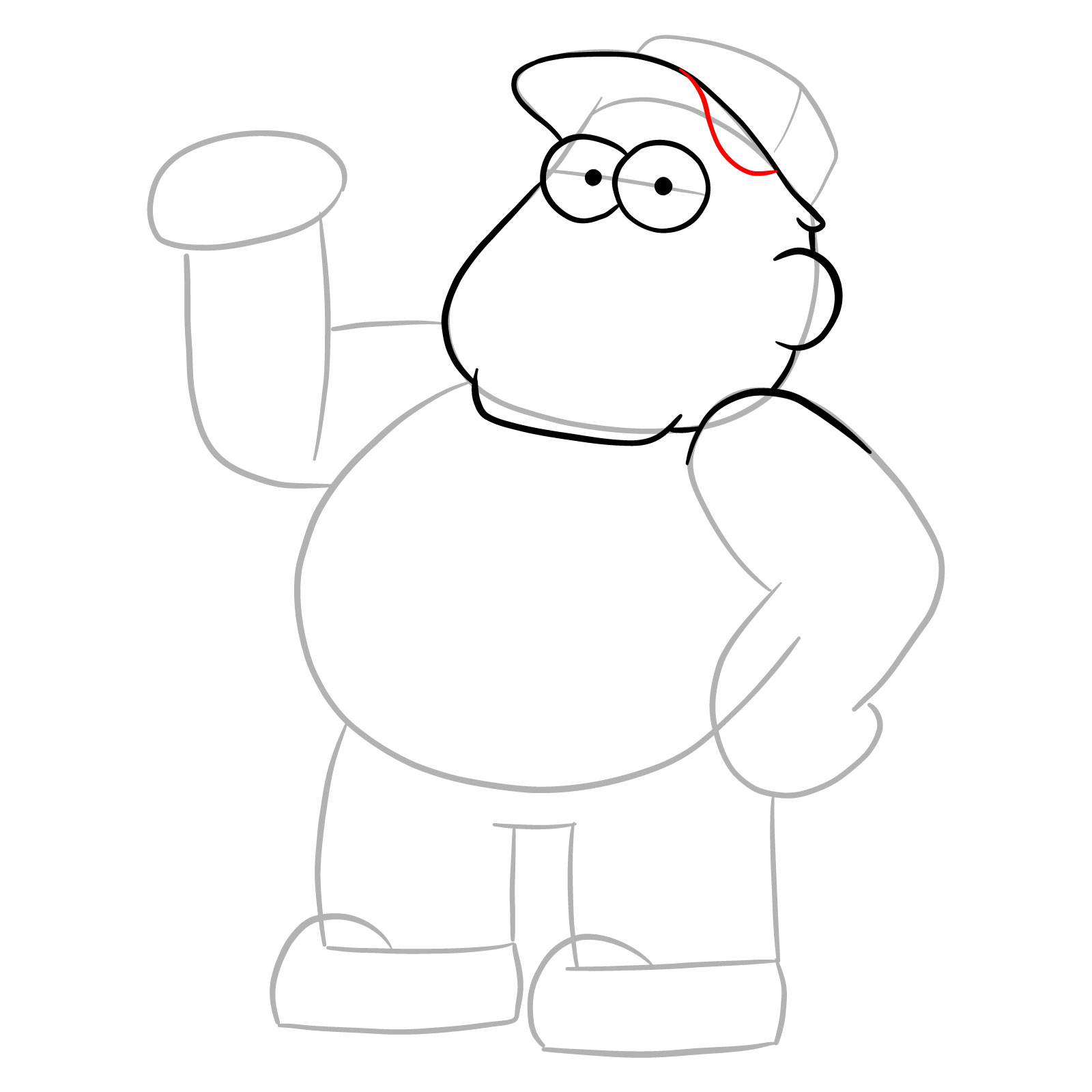 How to draw Bill Green from Big City Greens - step 10
