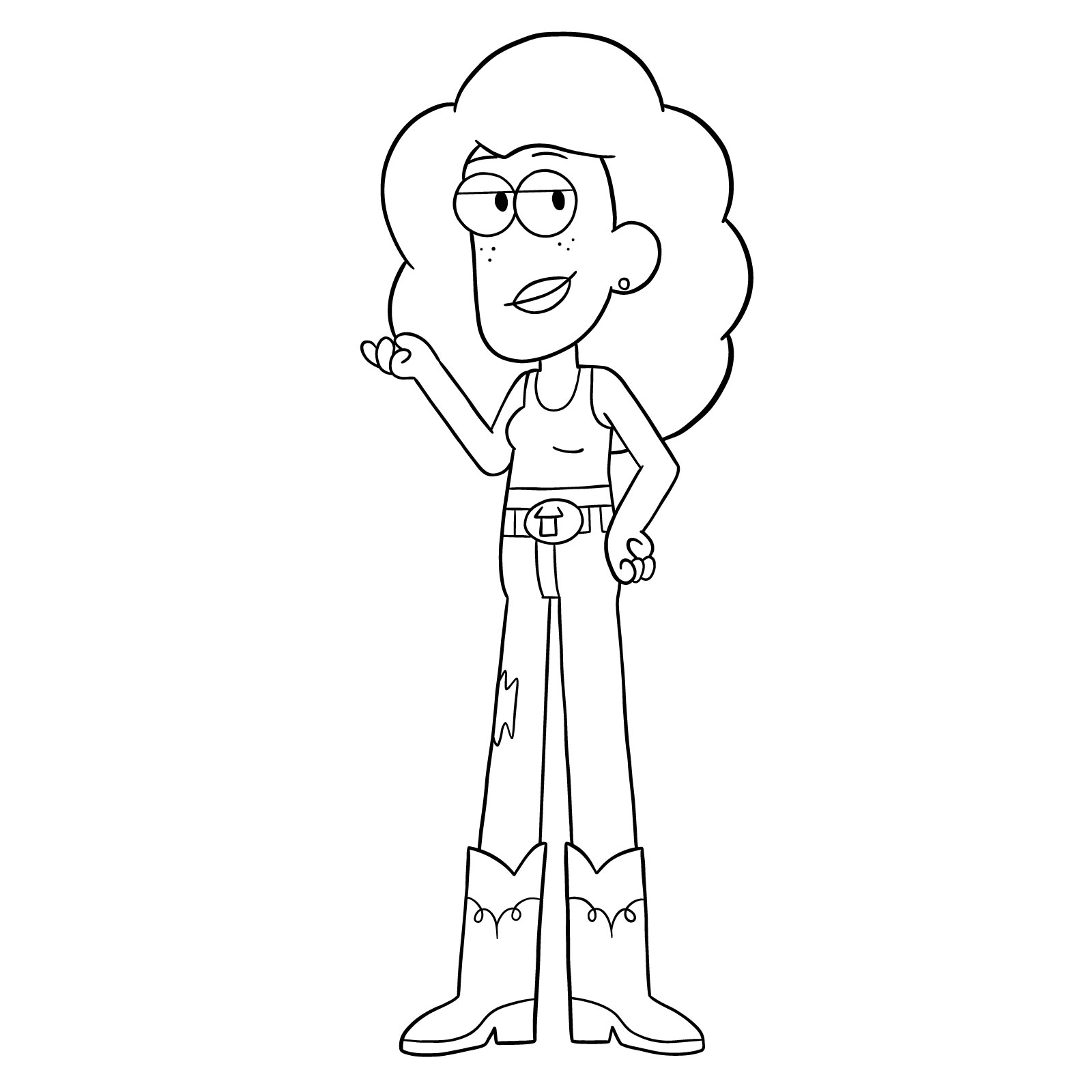 How to draw Nancy Green (Big City Greens) - final step