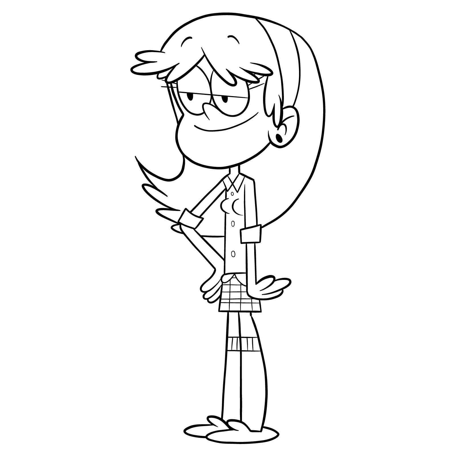 How to draw Carol Pringrey (The Loud House) - final step