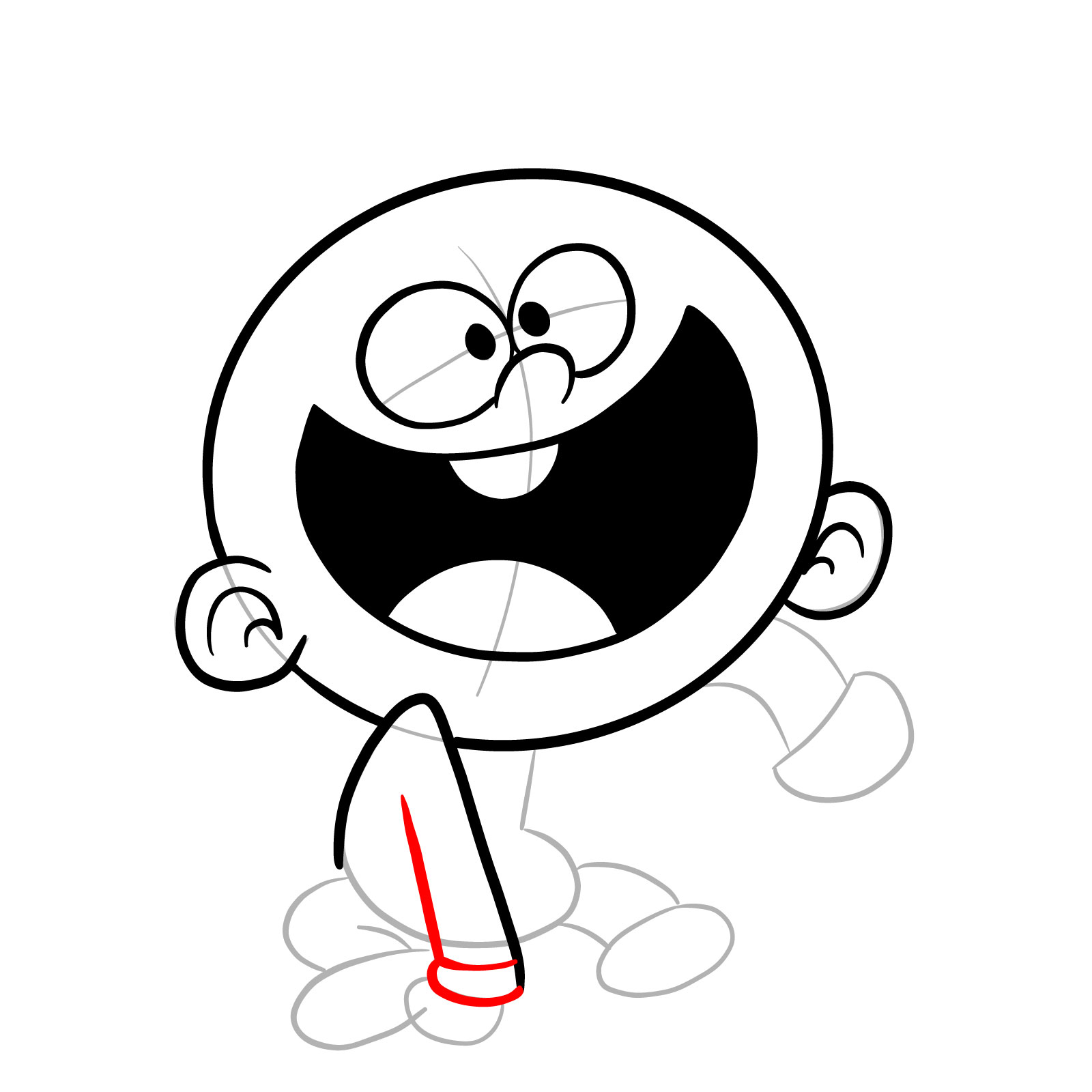 How to draw baby Lincoln Loud - step 12