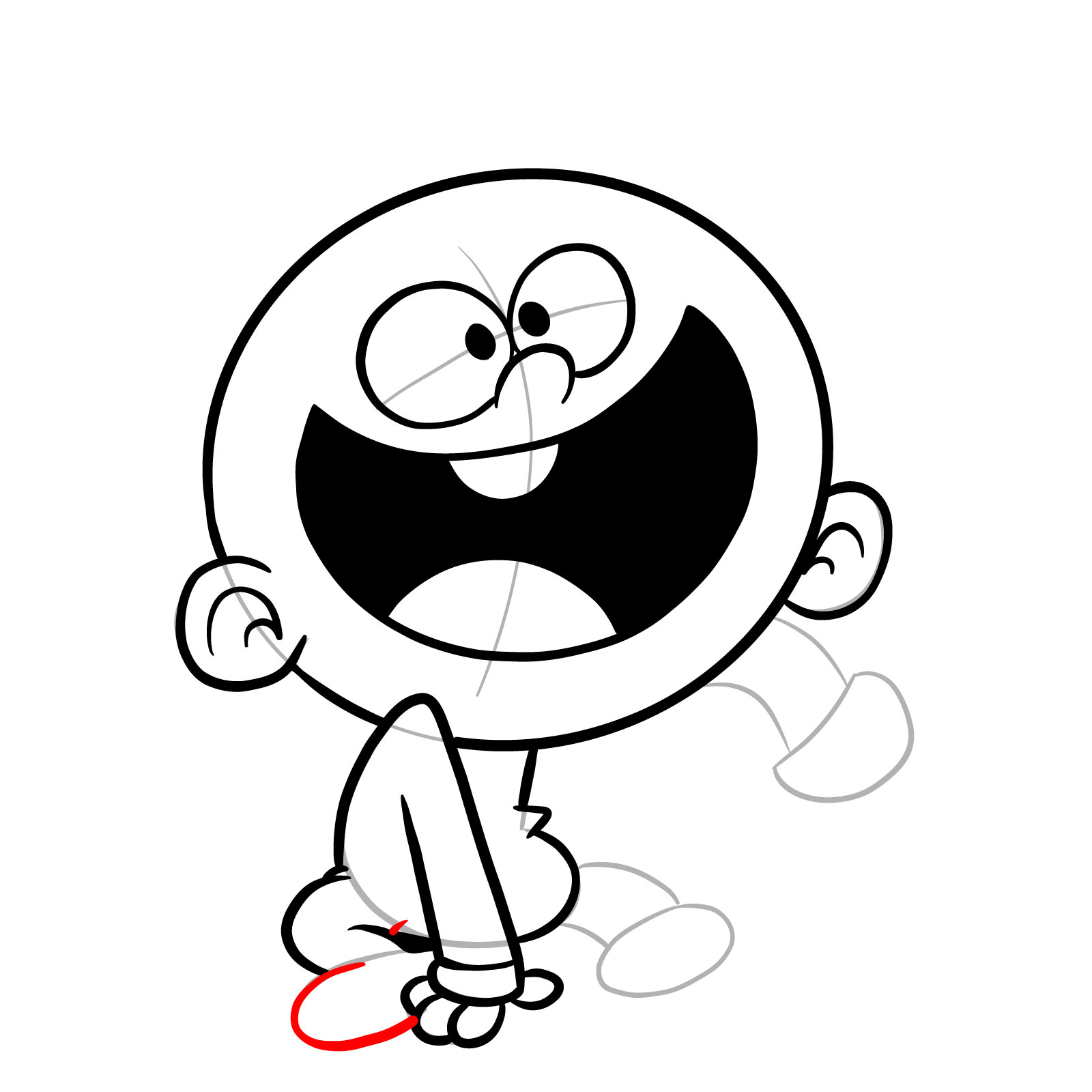 How to draw baby Lincoln Loud - step 16