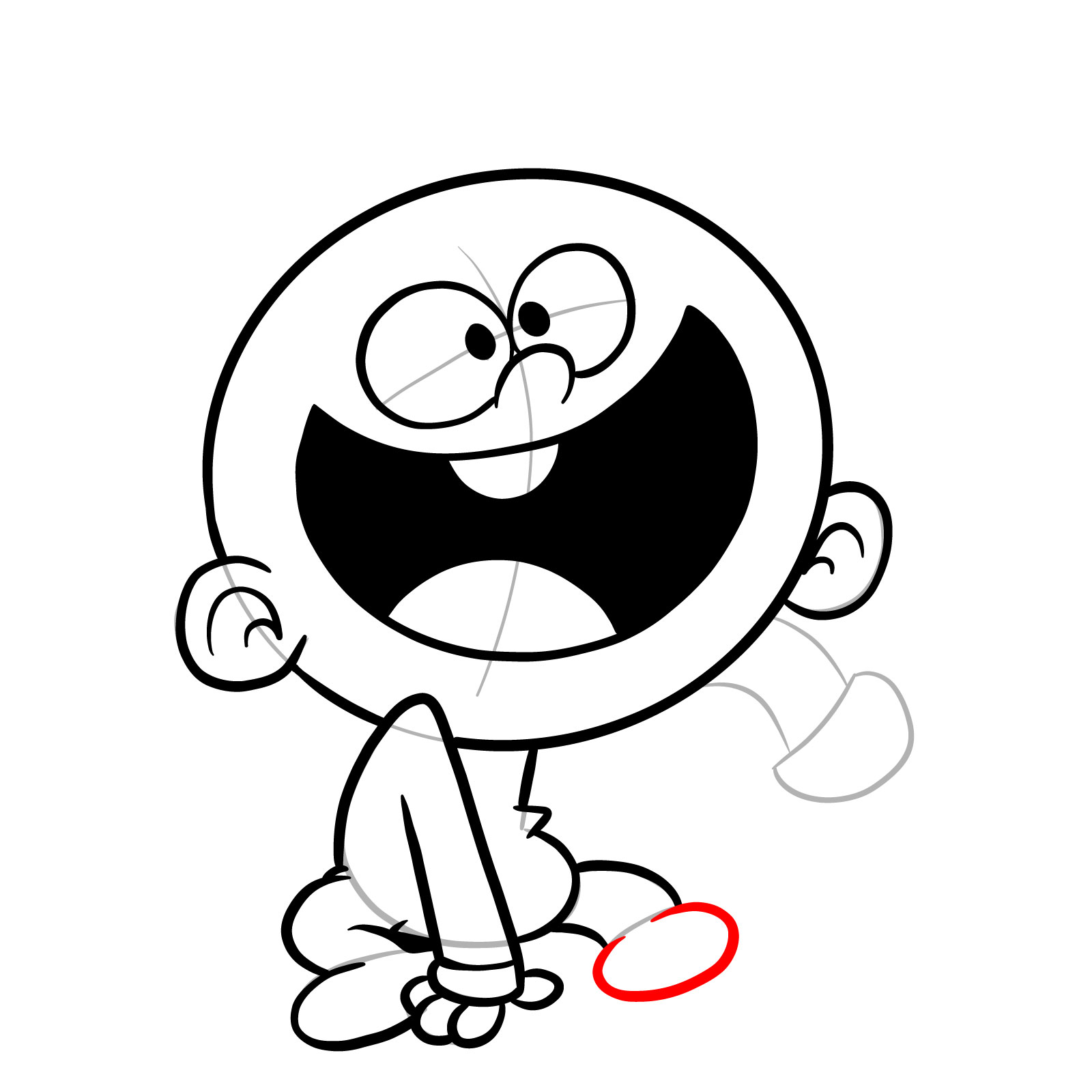 How to draw baby Lincoln Loud - step 18