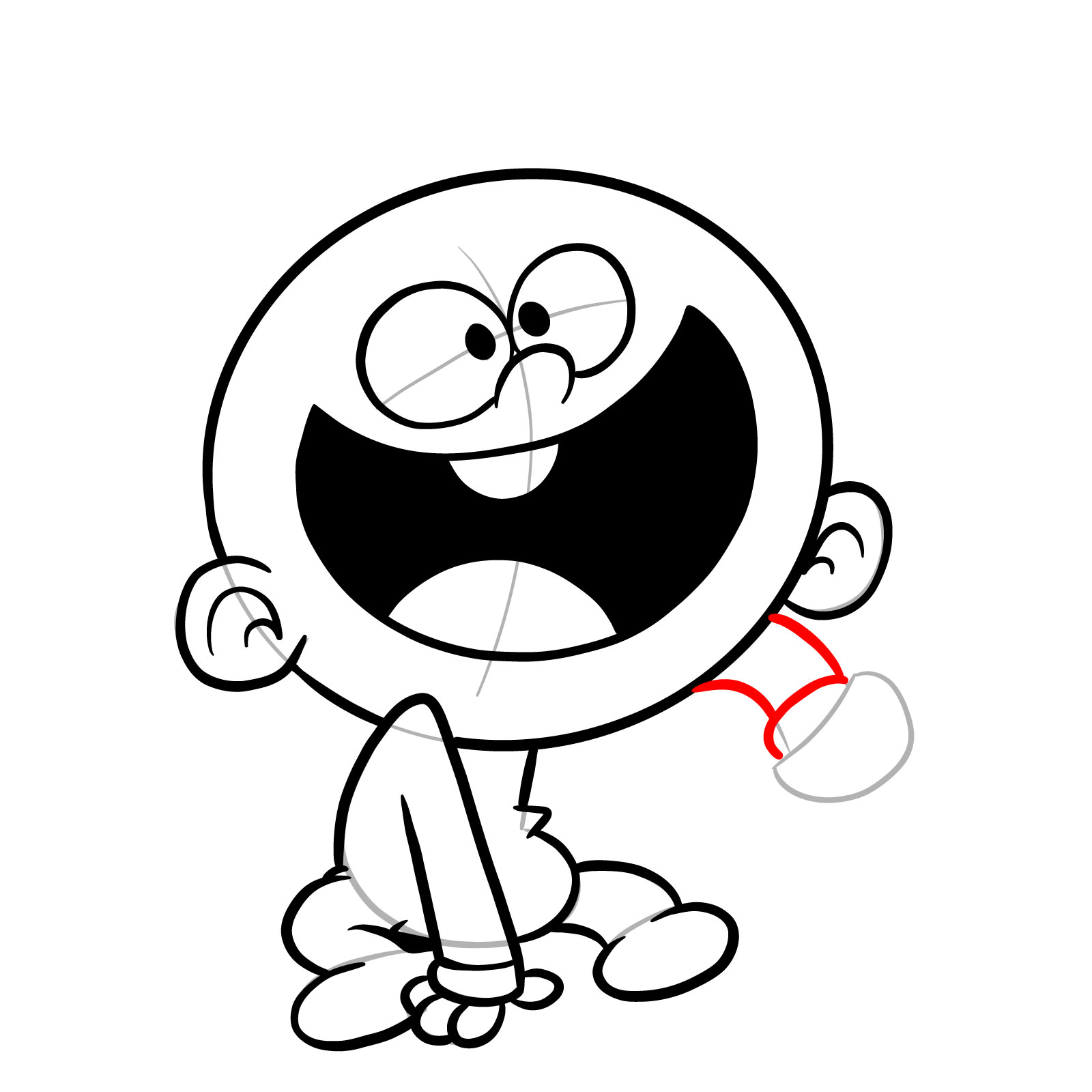 How to draw baby Lincoln Loud - step 19