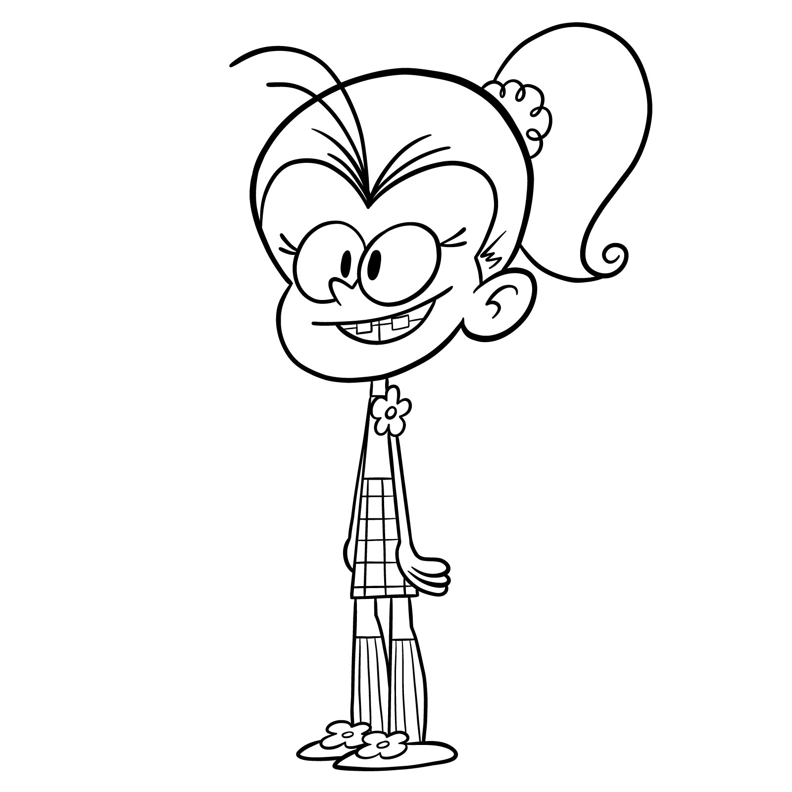 How to draw Luan Loud (The Loud House) - final step