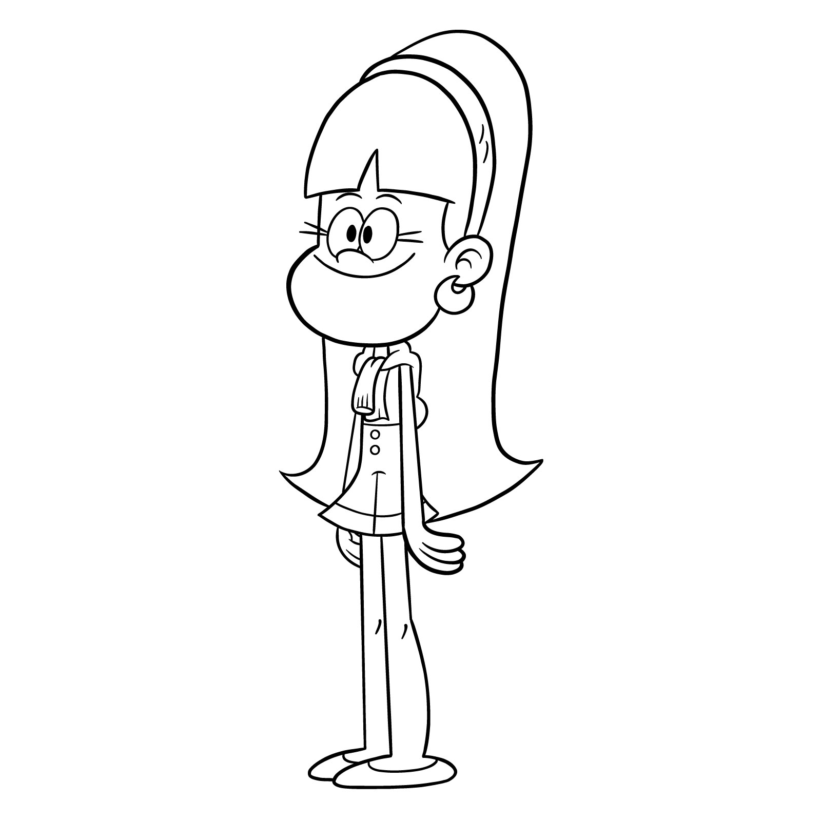 How to draw Beatrix (The Loud House) - final step