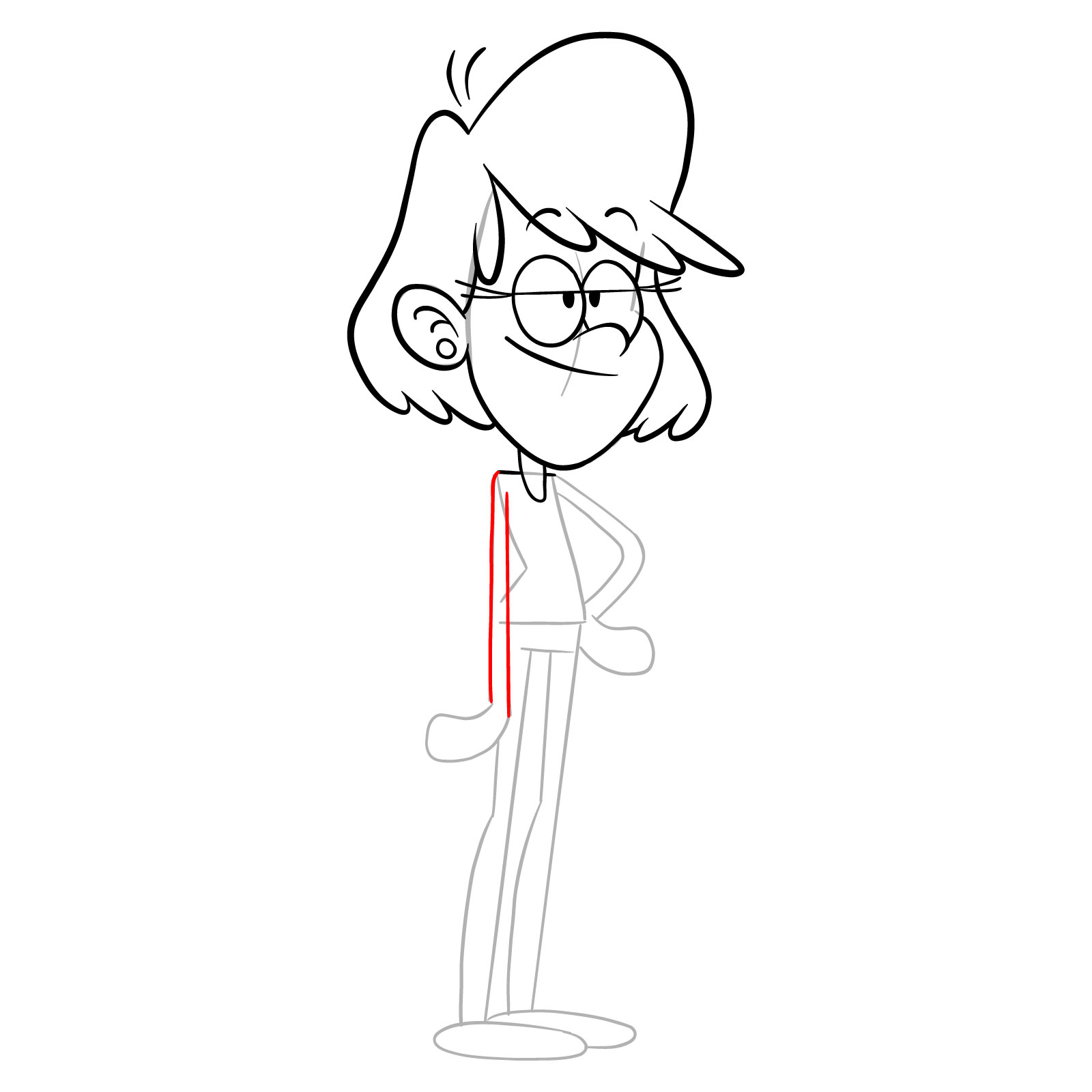 How to draw Becky (The Loud House) - step 15