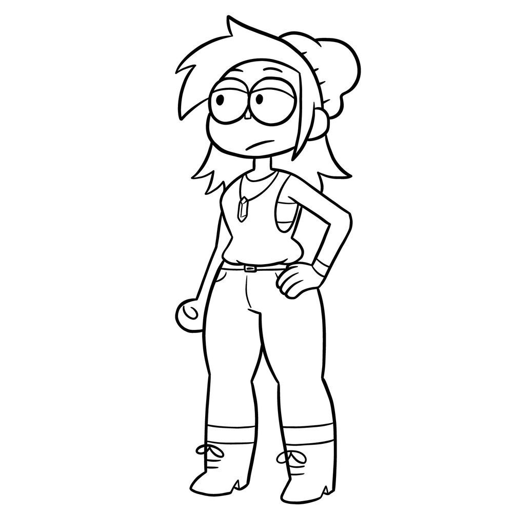 How to draw Actor Enid from OK K.O.!