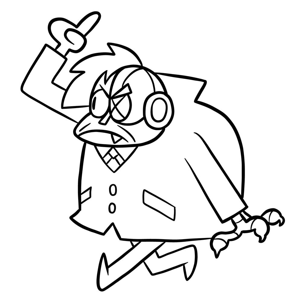 How to draw Lord Boxman from OK K.O.!