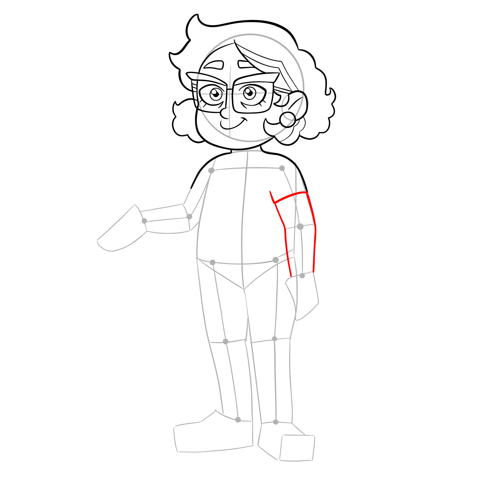 How to draw Camila Noceda from The Owl House - step 17