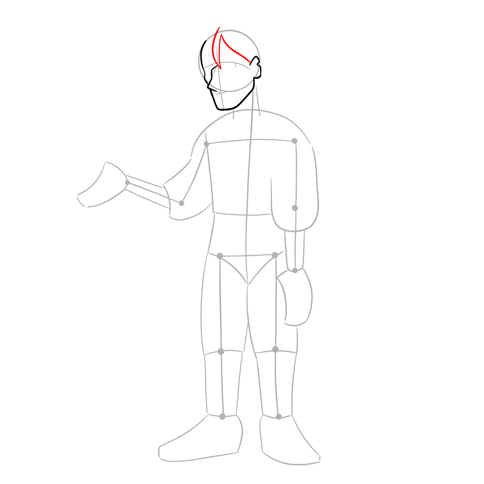 How to draw Emperor Belos unmasked - step 07