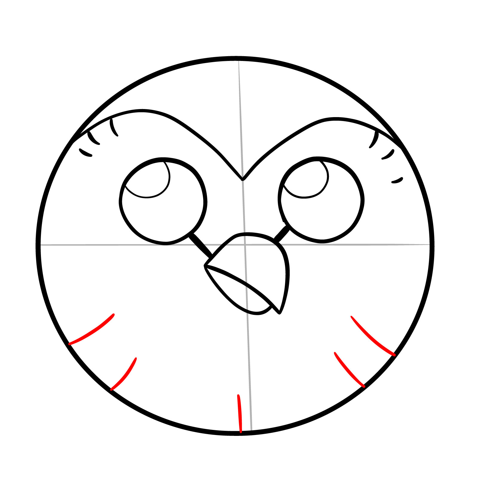 How to draw Hooty from The Owl House - step 11