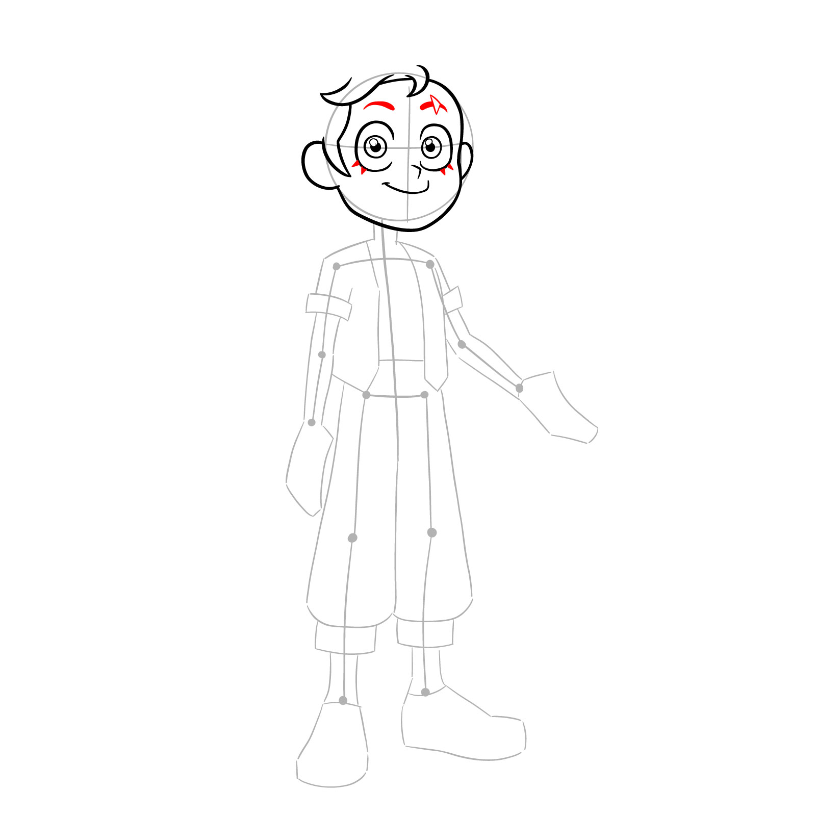 How to draw adult Luz Noceda from the Epilogue episode - step 13