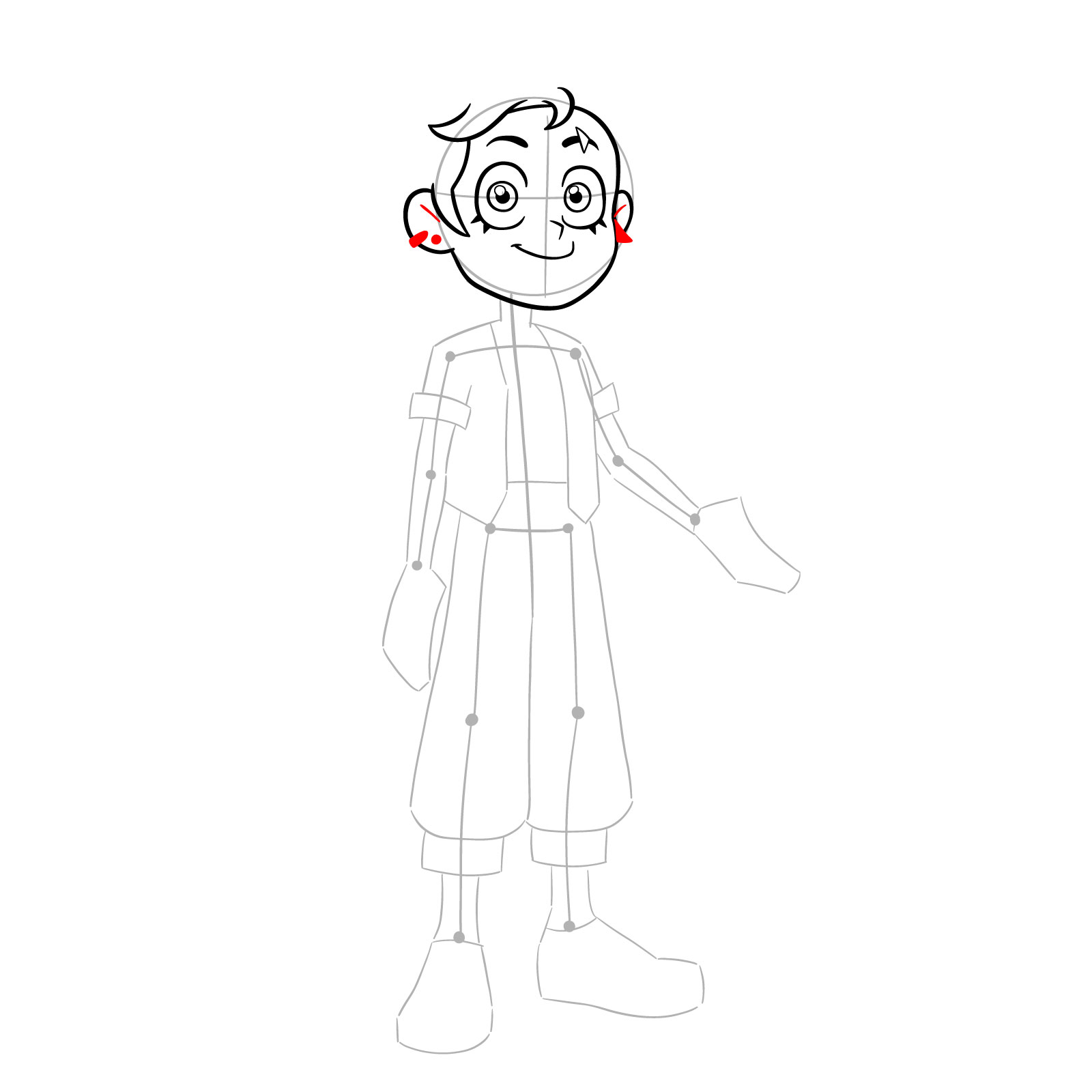 How to draw adult Luz Noceda from the Epilogue episode - step 14