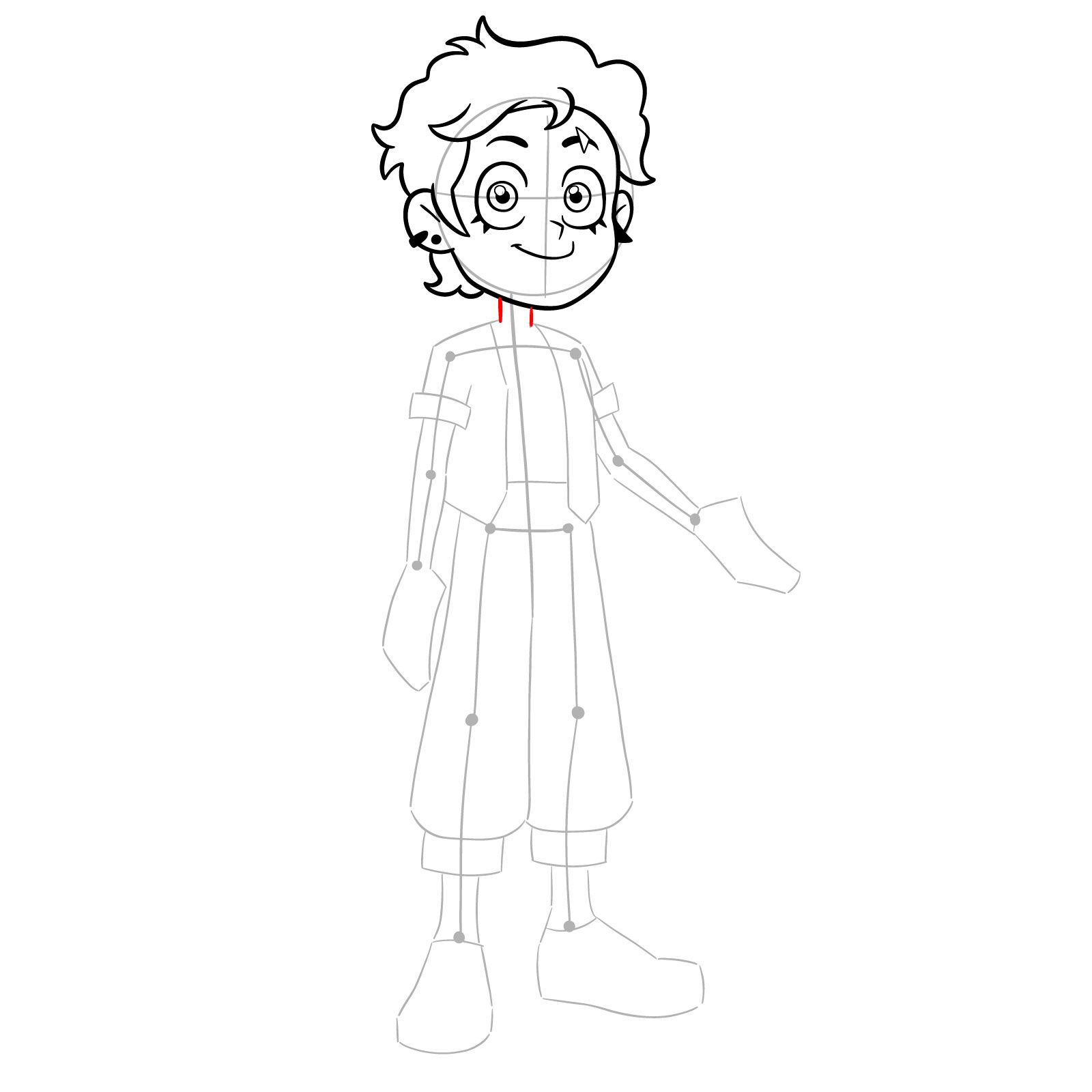 How to draw adult Luz Noceda from the Epilogue episode - step 17