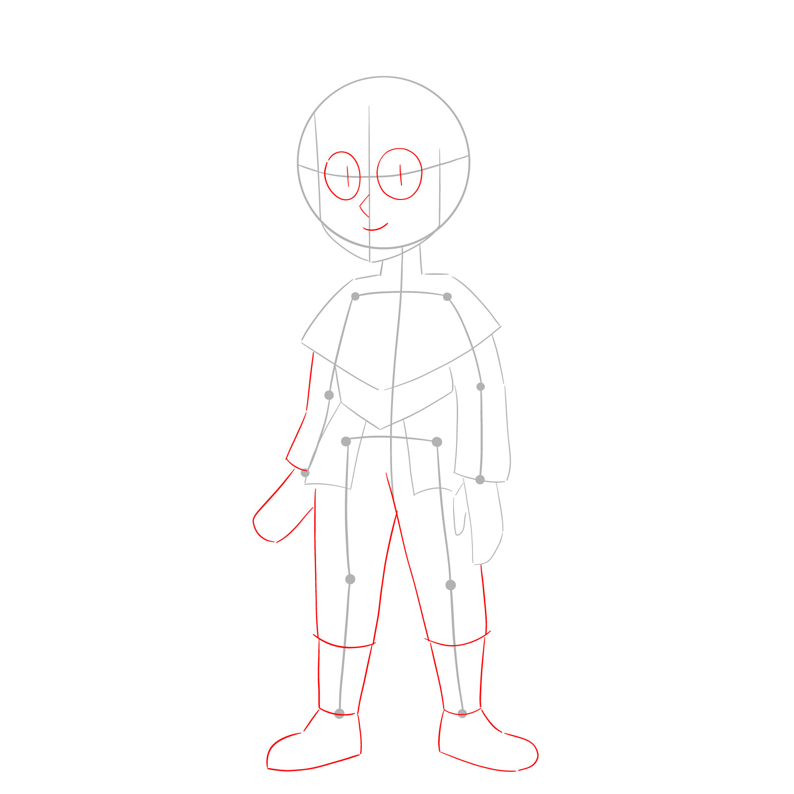 How to draw adult Viney from the Epilogue episode - step 03