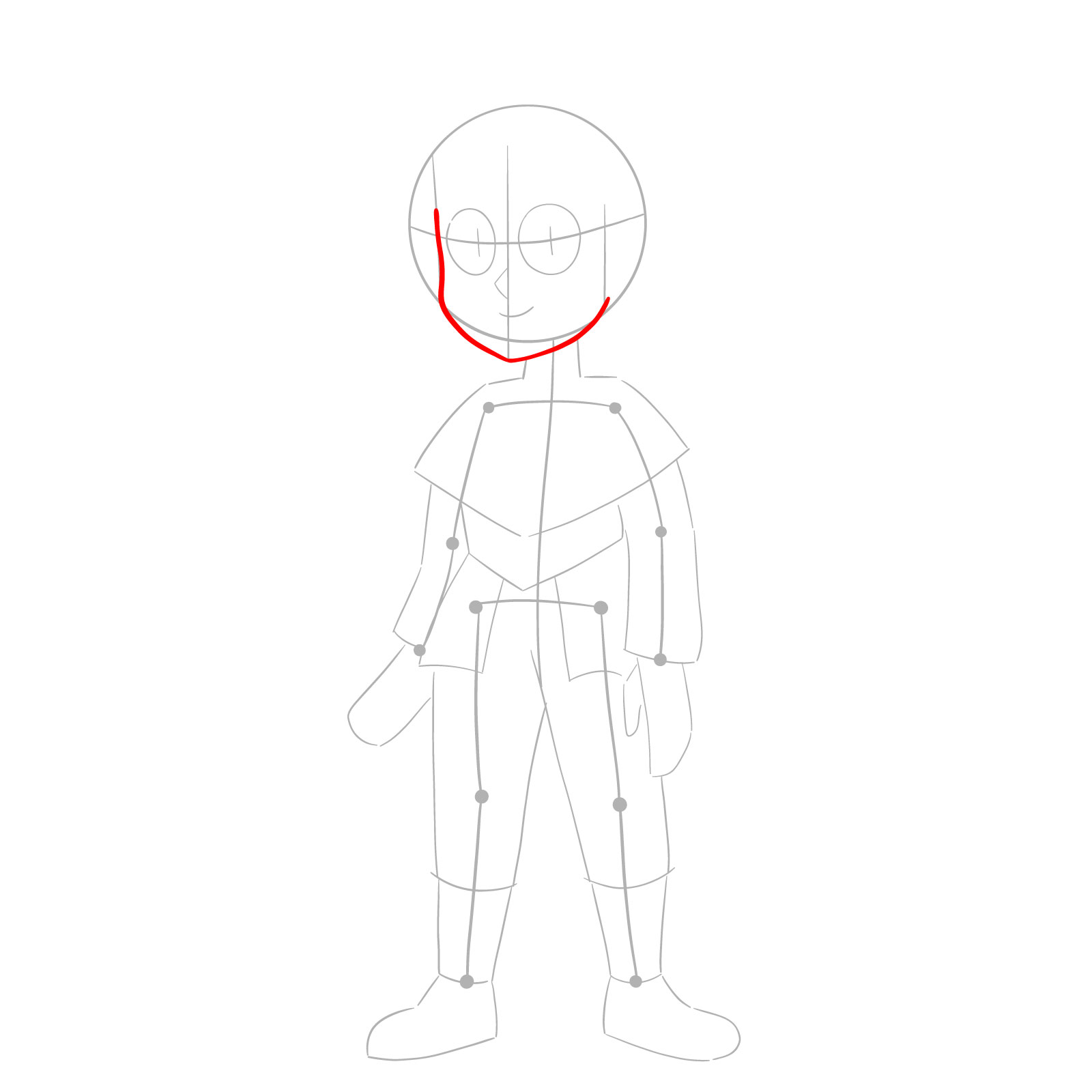 How to draw adult Viney from the Epilogue episode - step 04