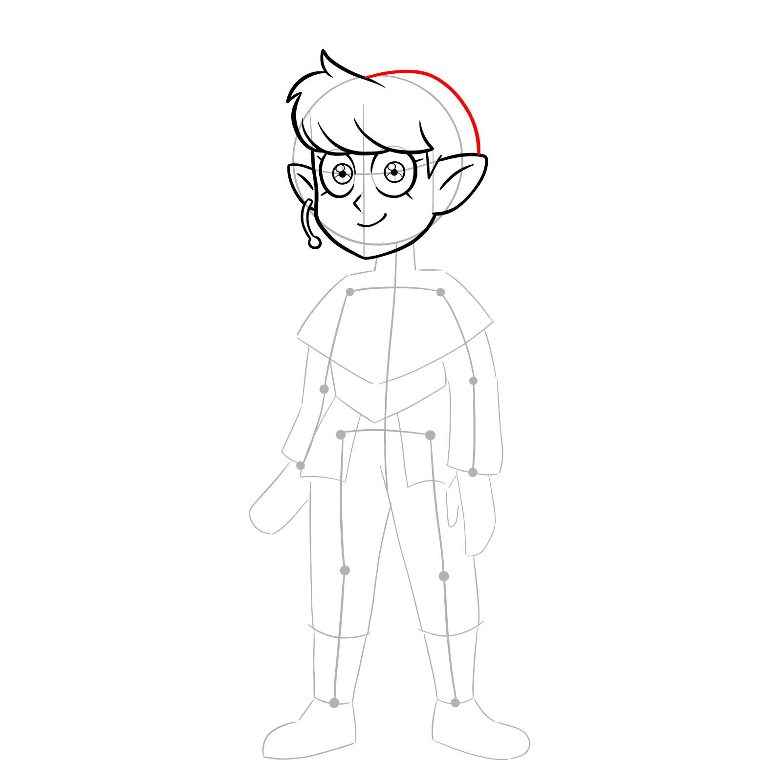 How to draw adult Viney from the Epilogue episode - step 13
