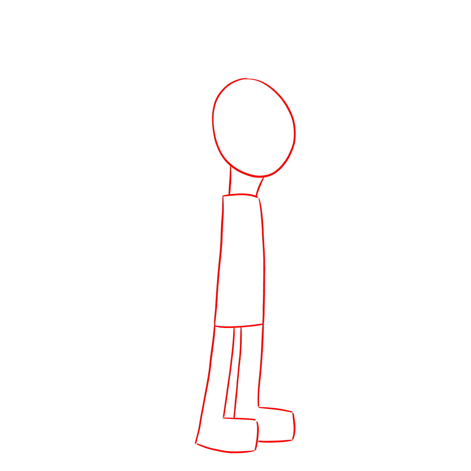 How to draw Libby Stein-Torres full body - step 01