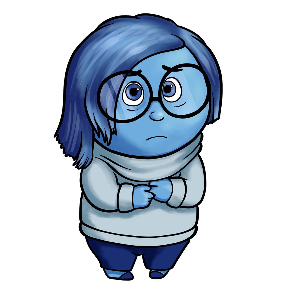 Learn How to Draw Sadness from Inside Out with Detailed Steps