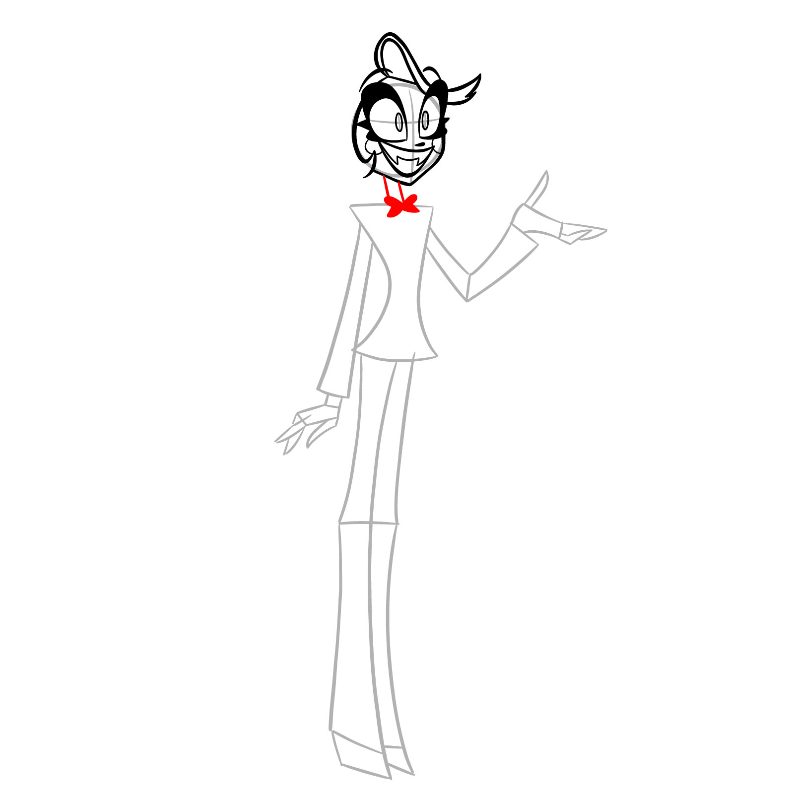 How to Draw Charlie Morningstar - step 08