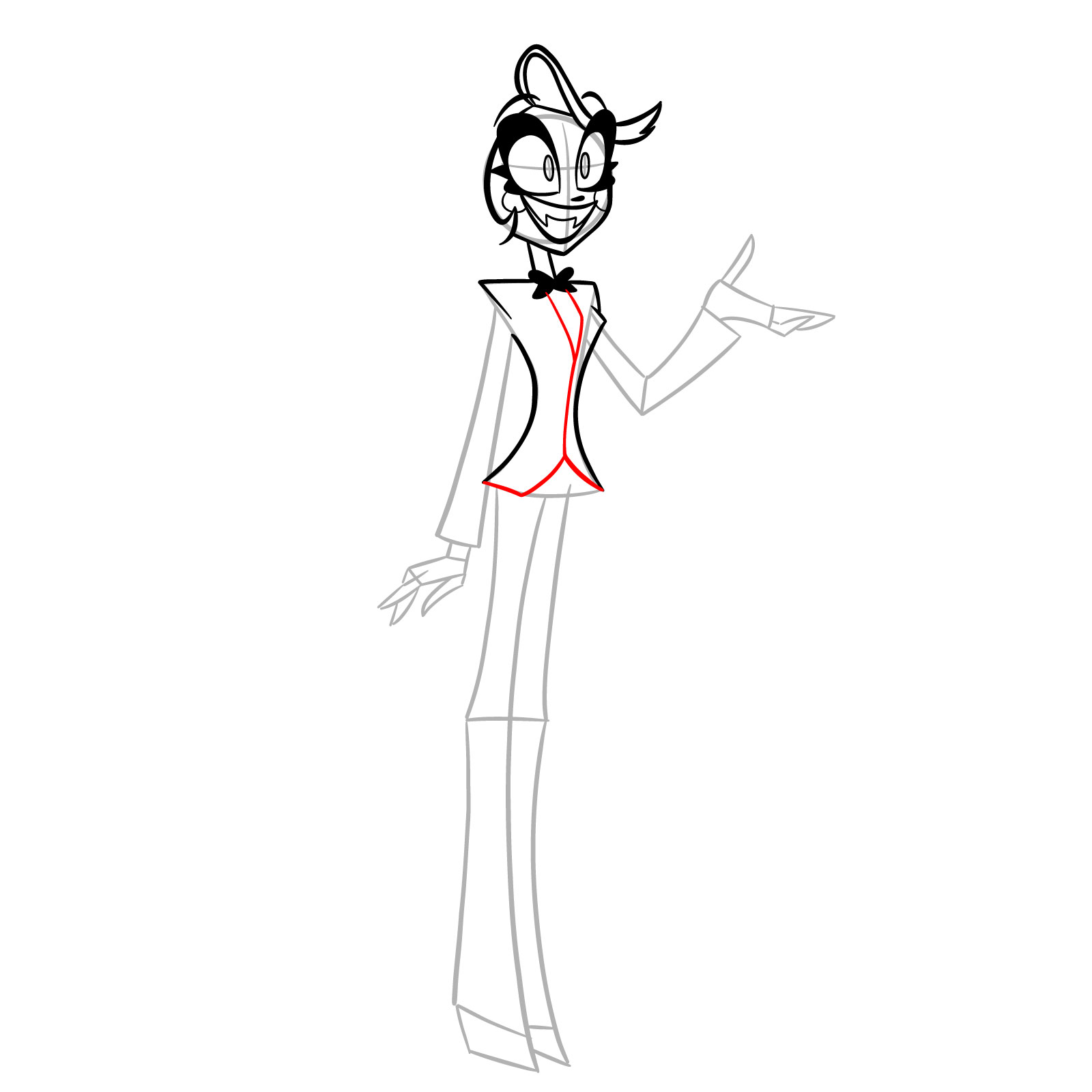 How to Draw Charlie Morningstar - step 10