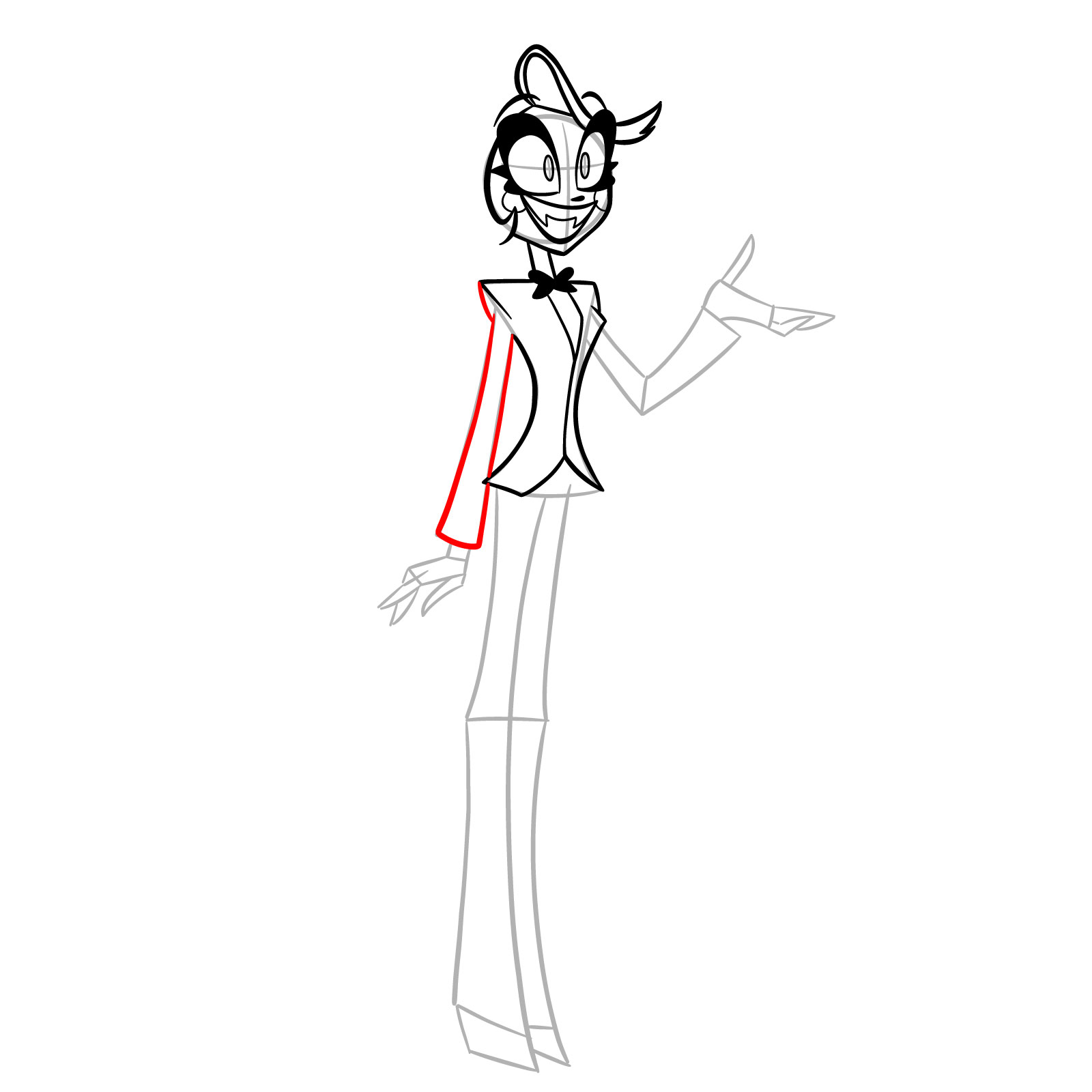 How to Draw Charlie Morningstar - step 11