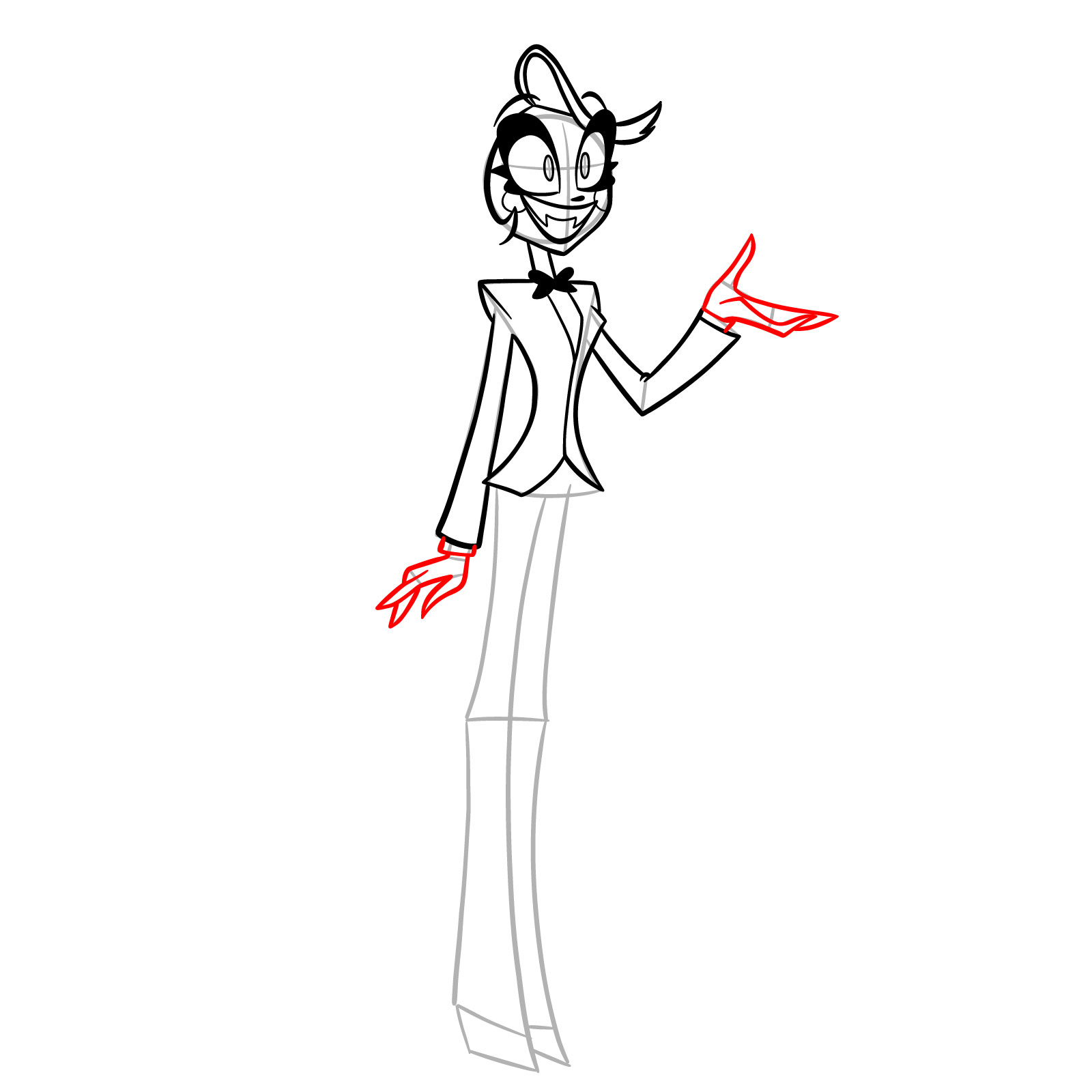 How to Draw Charlie Morningstar - step 13