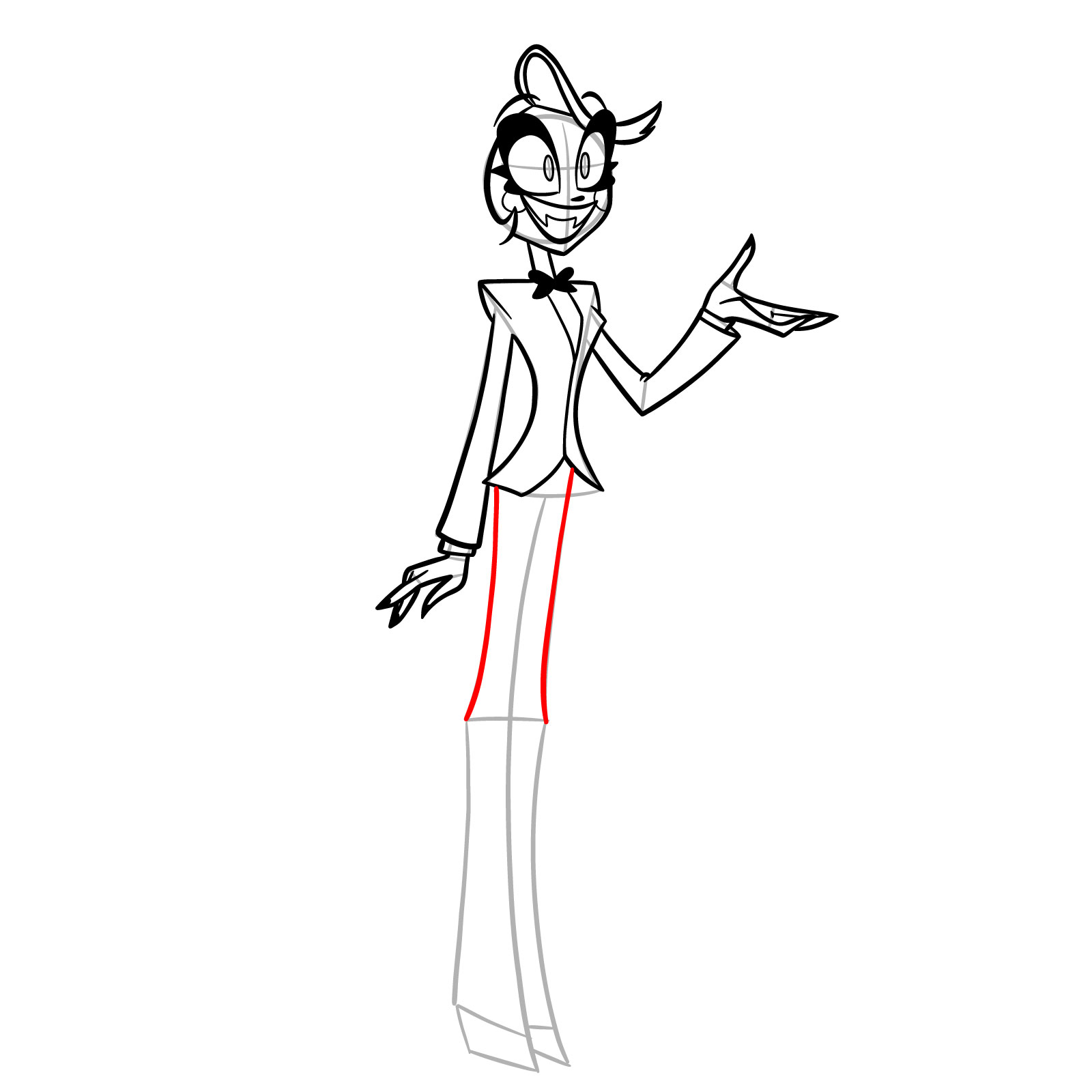 How to Draw Charlie Morningstar - step 15