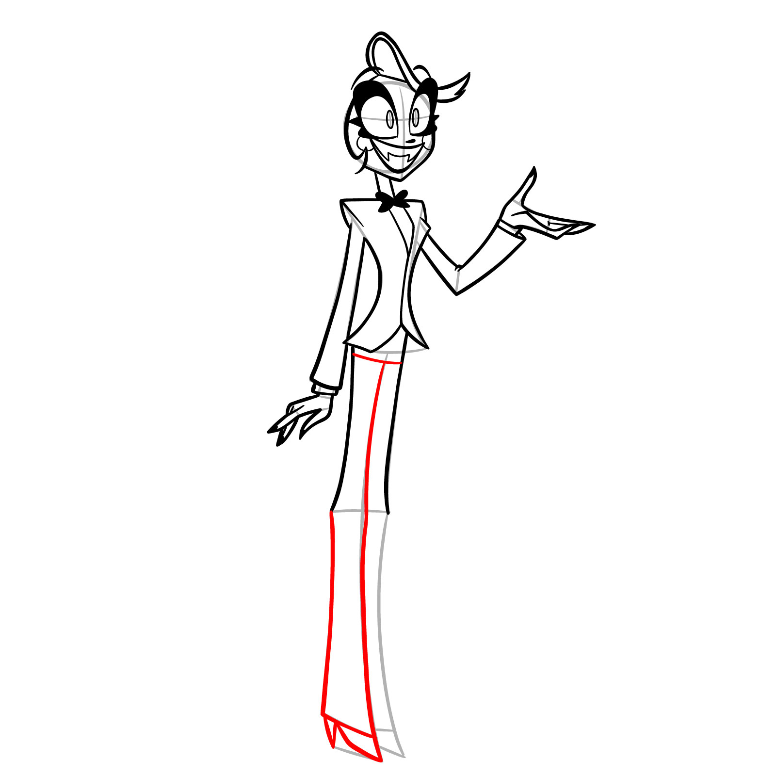 How to Draw Charlie Morningstar - step 16