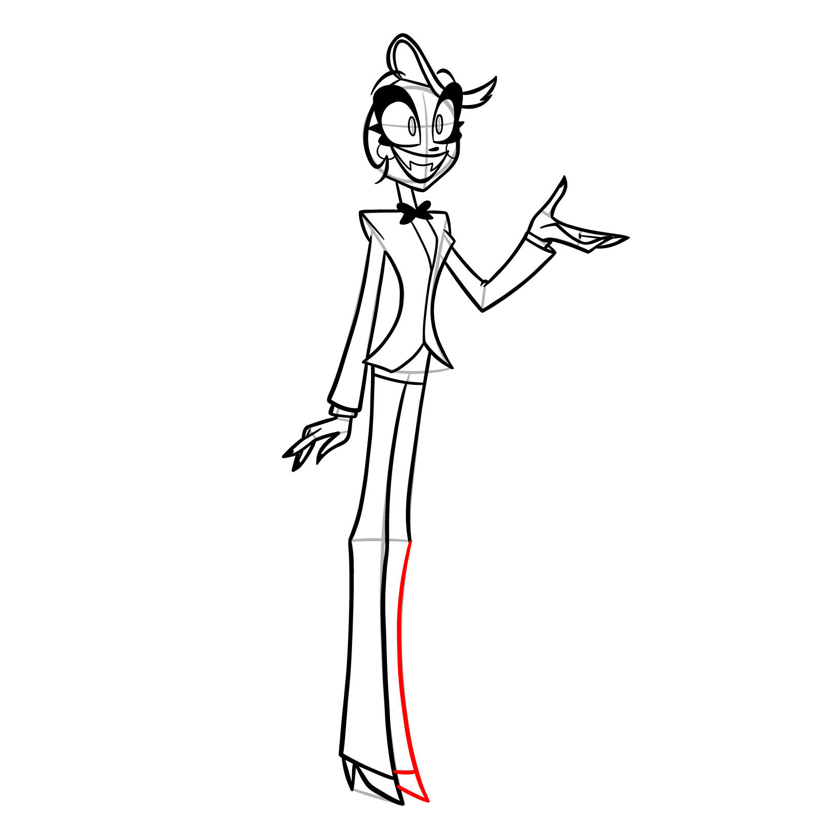 How to Draw Charlie Morningstar - step 17