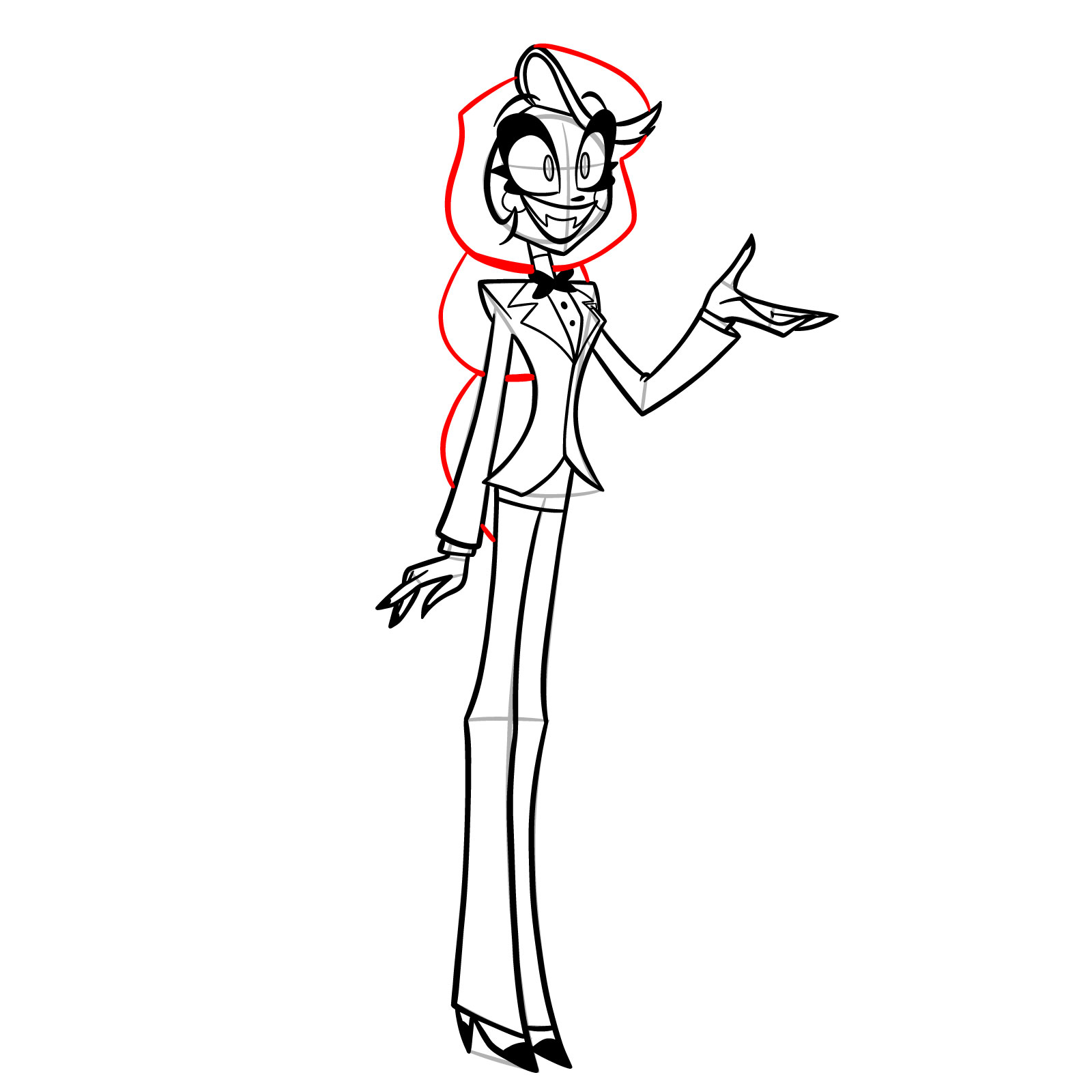 How to Draw Charlie Morningstar - step 19