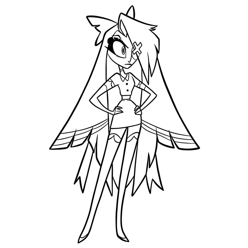 How to Draw Vaggie from Hazbin Hotel: Draw Her Moth-Inspired Look