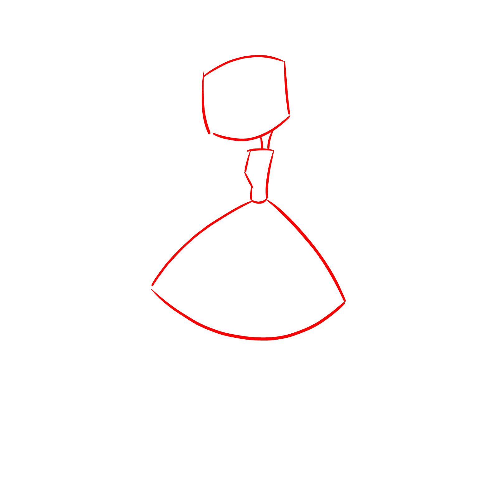 How to Draw Niffty from Hazbin Hotel - step 01