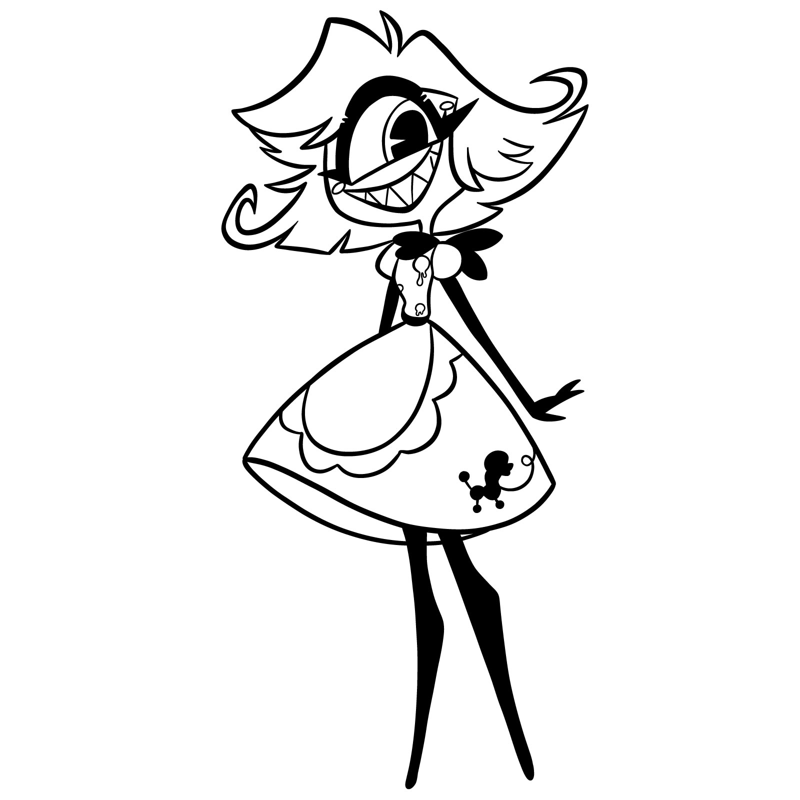 How to Draw Niffty from Hazbin Hotel - final step