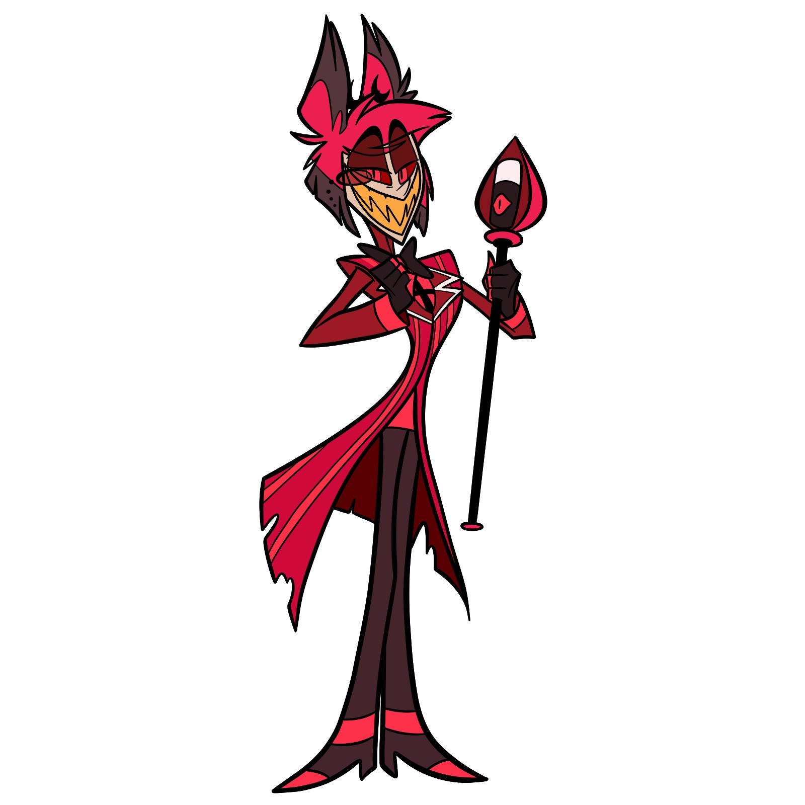 How to Draw Alastor from Hazbin Hotel - final step
