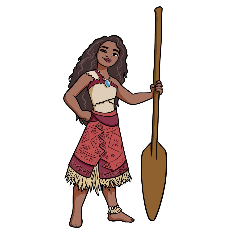 How to Draw Moana – Updated Look from Moana 2