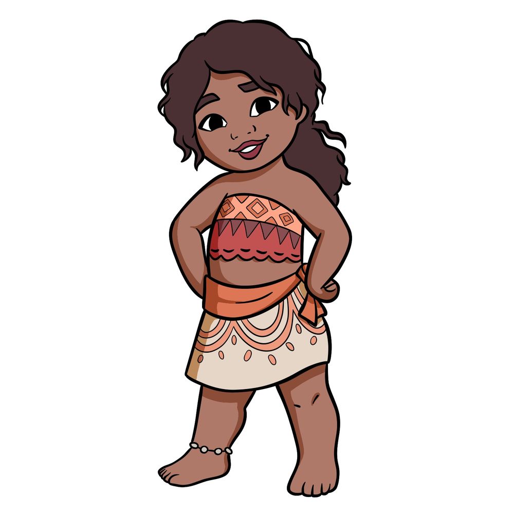 How to Draw Simea from Moana 2 – Full Body Tutorial