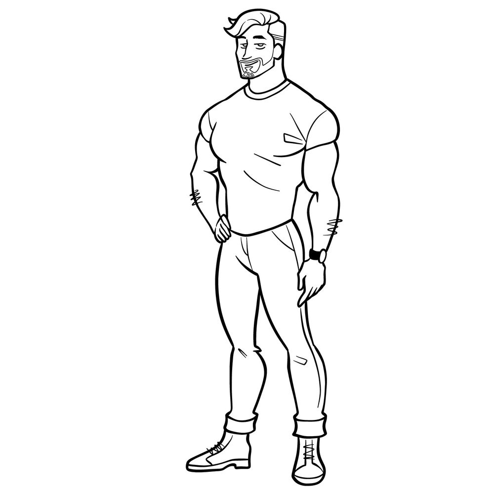 Drawing Jared Armstong from Coastline Chronicles Made Simple