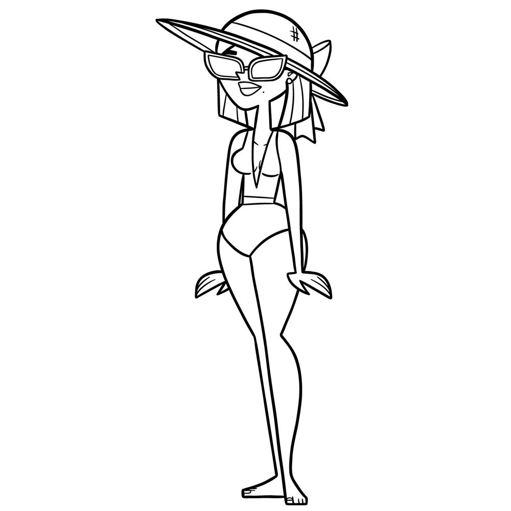 How to Draw Amelie from Disventure Camp in Her Summer Outfit