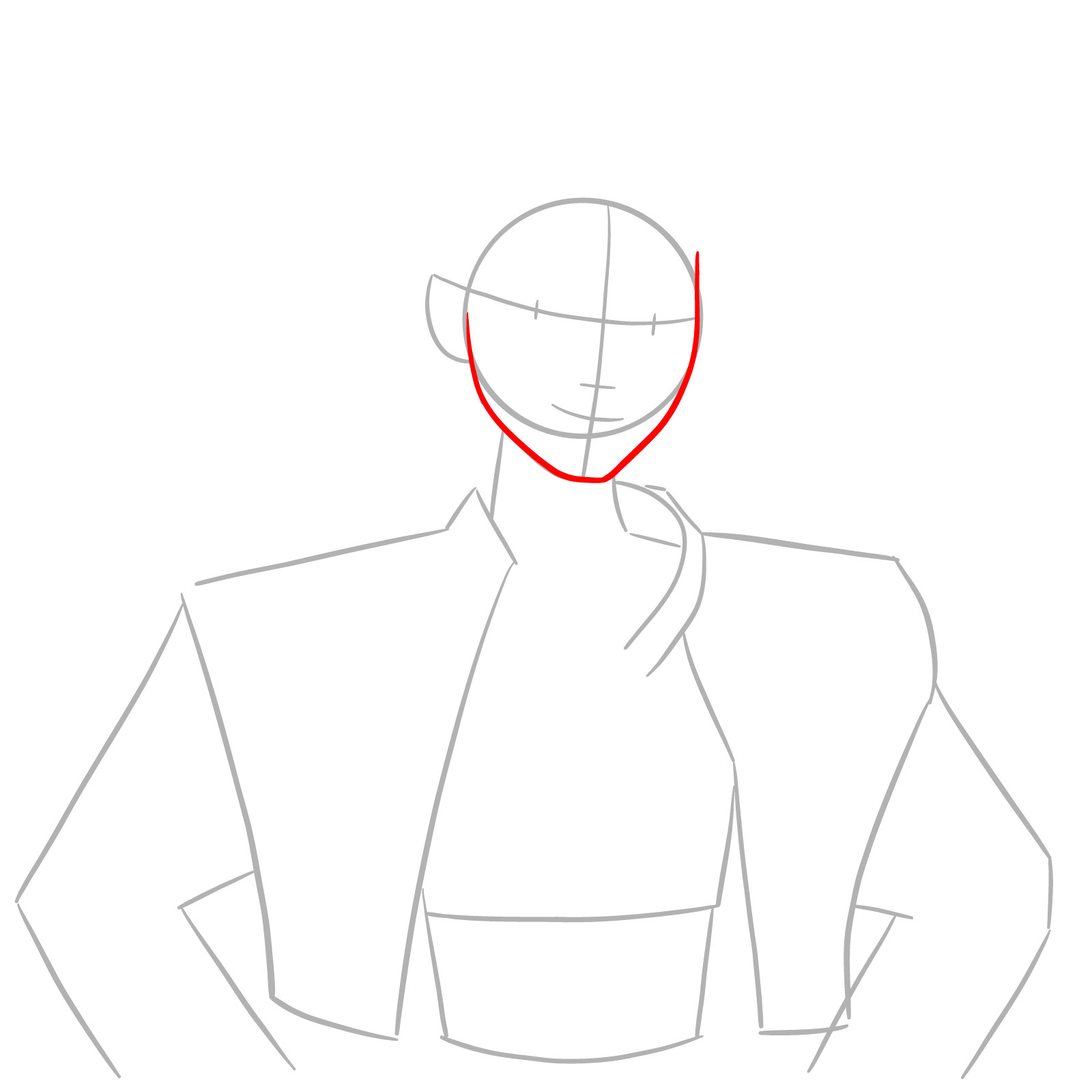 How to Draw Rumi from KPop Demon Hunters - step 03