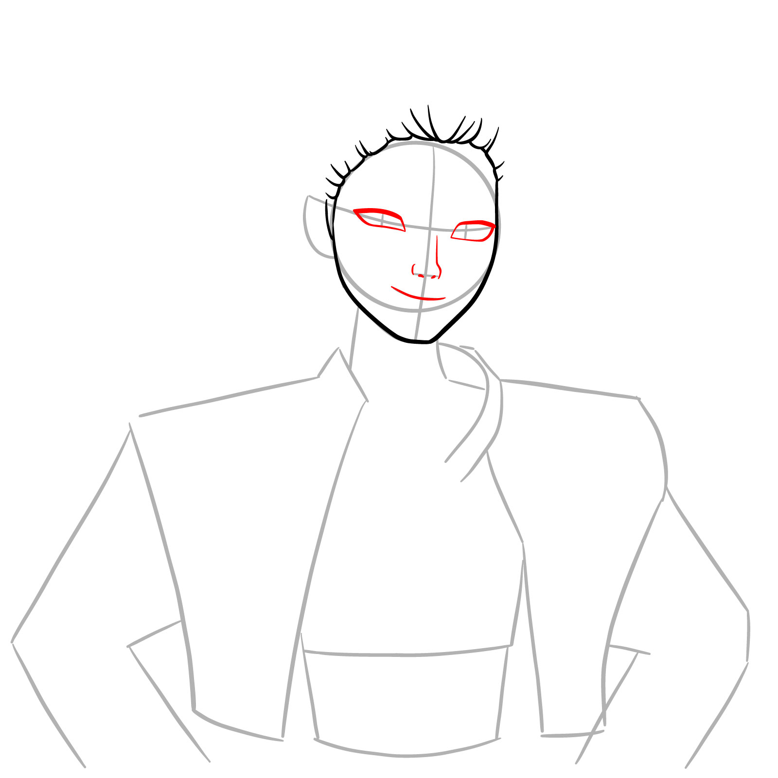 How to Draw Rumi from KPop Demon Hunters - step 05