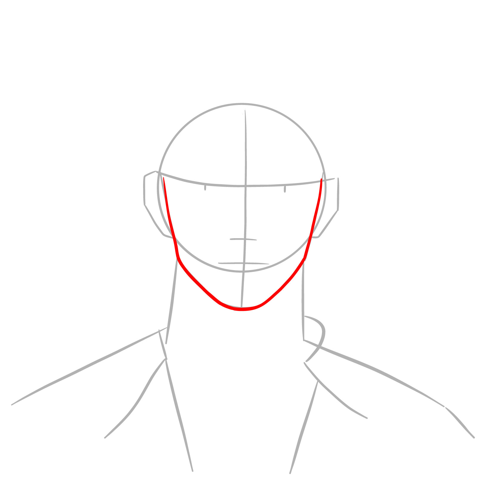 How to Draw Jinu Human Form from KPop Demon Hunters - step 03